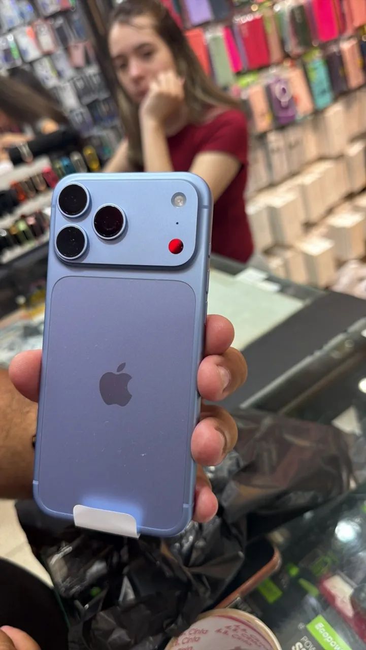 iphone 18 pro Max 256 azul e preto  - Foto 3