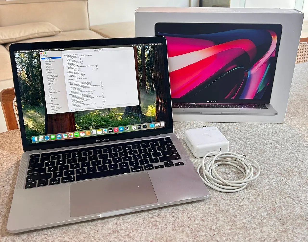 MacBook Pro 2020 13.3? Chip M1 (8GB RAM / 256GB SSD) Prateado