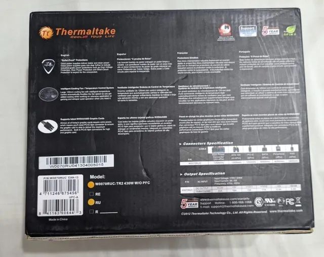FONTE THERMALTAKE TR2-430W - MOD: NL2NC  USADA  - Foto 2