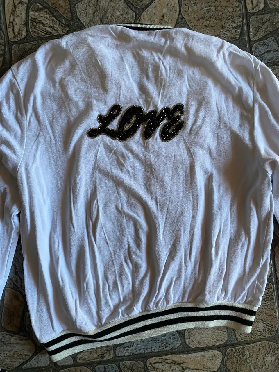 Jaqueta Bomber lov.it Off-White - Foto 2