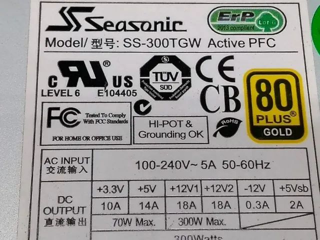 Fonte 300W 80Plus Seasonic - Foto 2