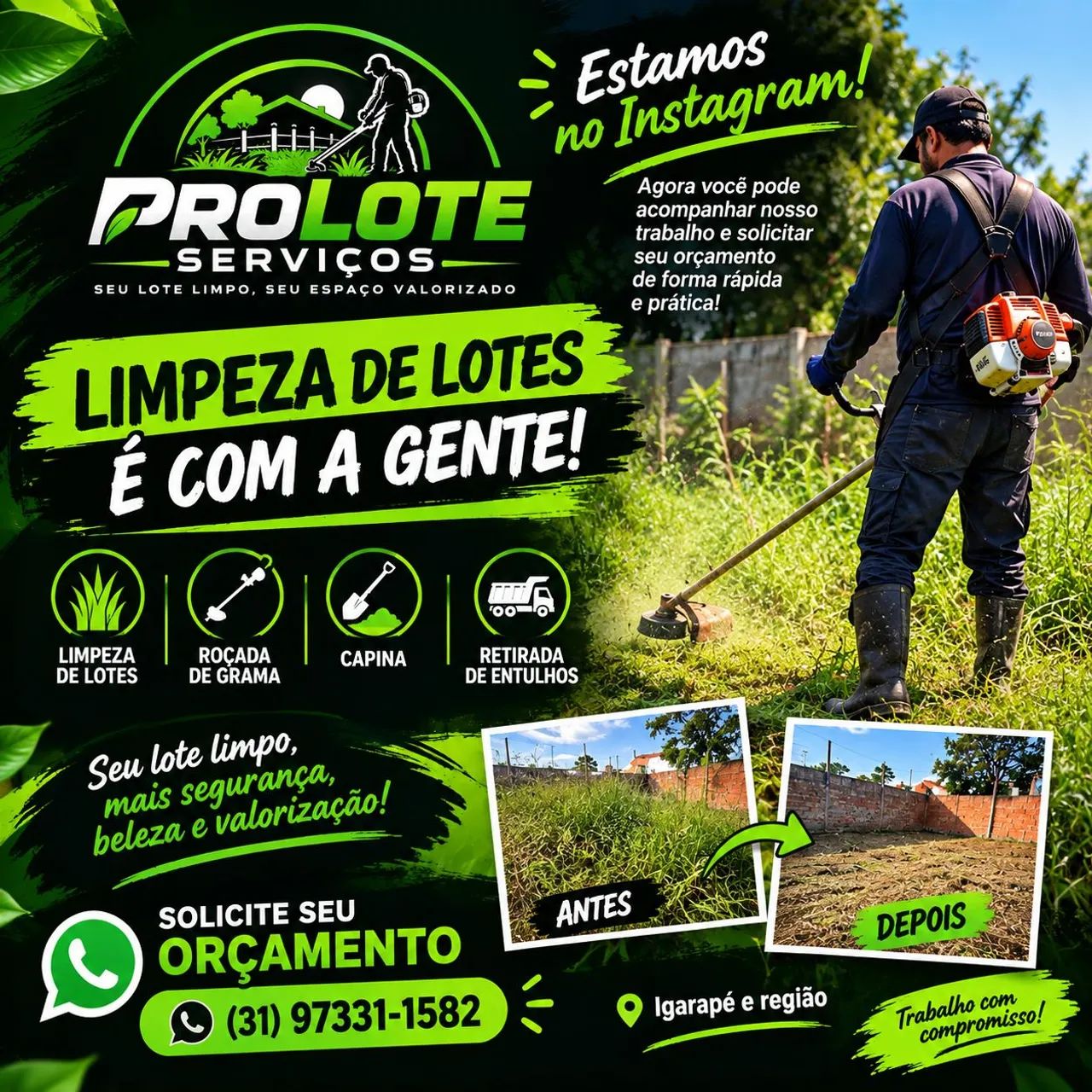 LIMPEZA DE LOTE ?