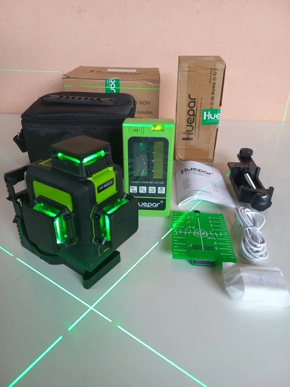 NÍVEL A LASER 12 LINHAS ÁREA EXTERNA PROFISSIONAL HUEPAR