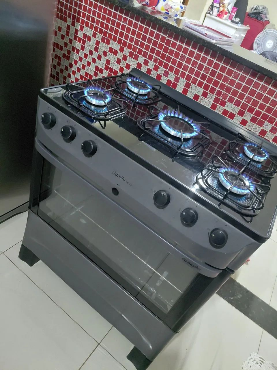 Fogão 5 bocas automático 