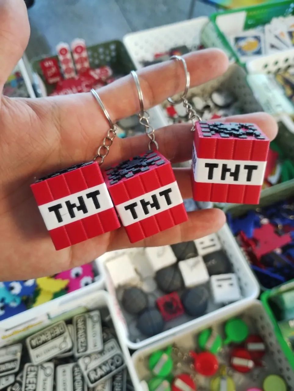 Chaveiro TNT Minecraft - NerdDog Store - Jogo Game Blocos