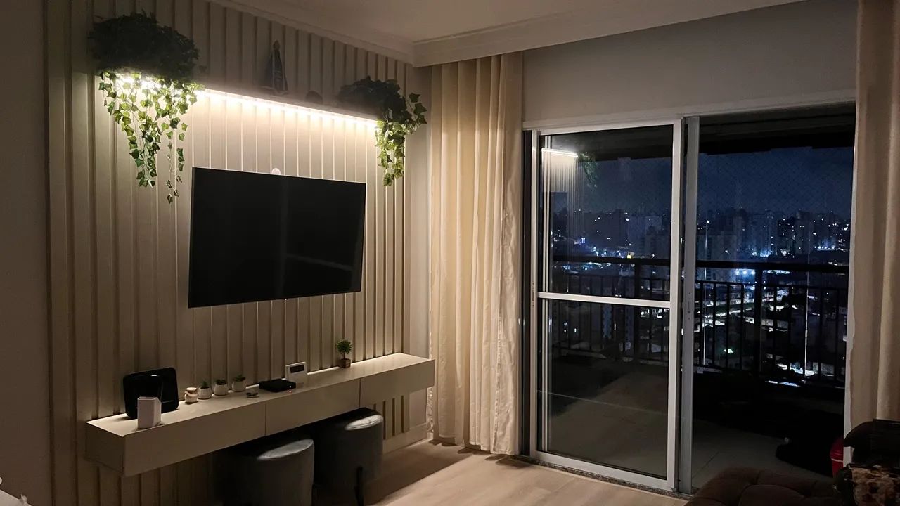 Painel Ripado com Rack e LED da Mobly - Foto 3