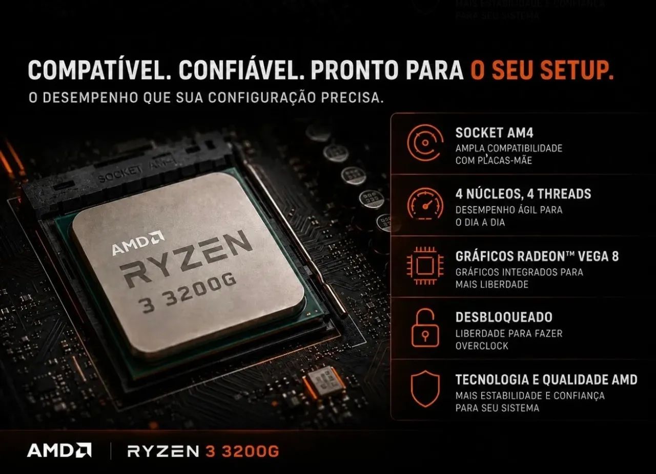 Processador Ryzen 3 3200g - Foto 4