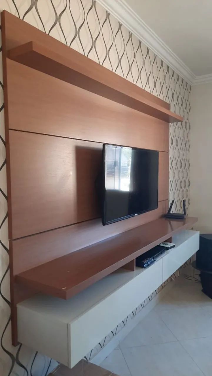 Rack com painel para TV