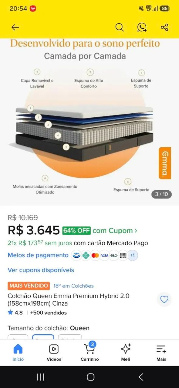 Colchão Emma 