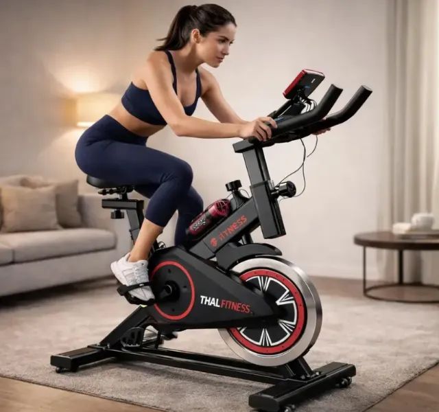 Bicicleta Ergométrica Spinning Fitnes Cor Preto  - Foto 2