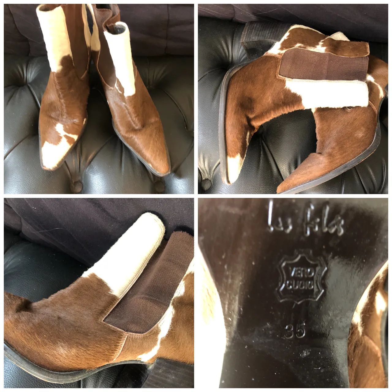 Bota em pele de bezerro Les Filós 