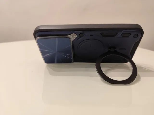 Capa Capinha Case para Smartphone Celular Poco X8 Pro com suporte em formato anel - Foto 4
