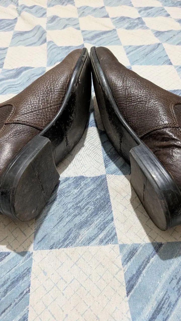 Bota média Brooksfield couro legítimo  - Foto 4
