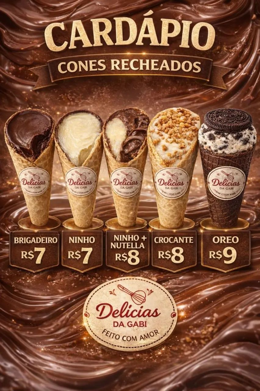 Cone recheado - Foto 5