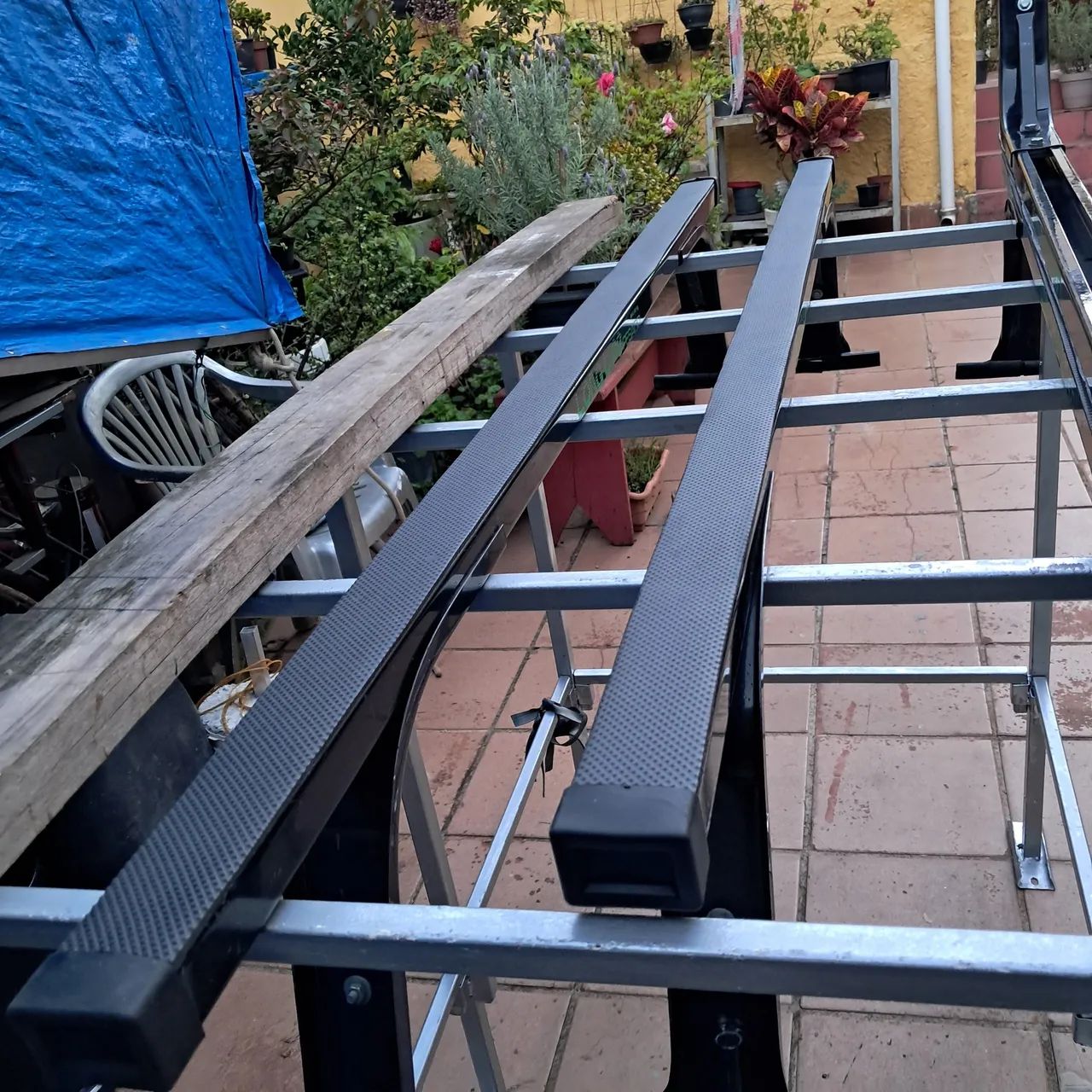 Rack bagageiro da kombi teto auto  - Foto 5