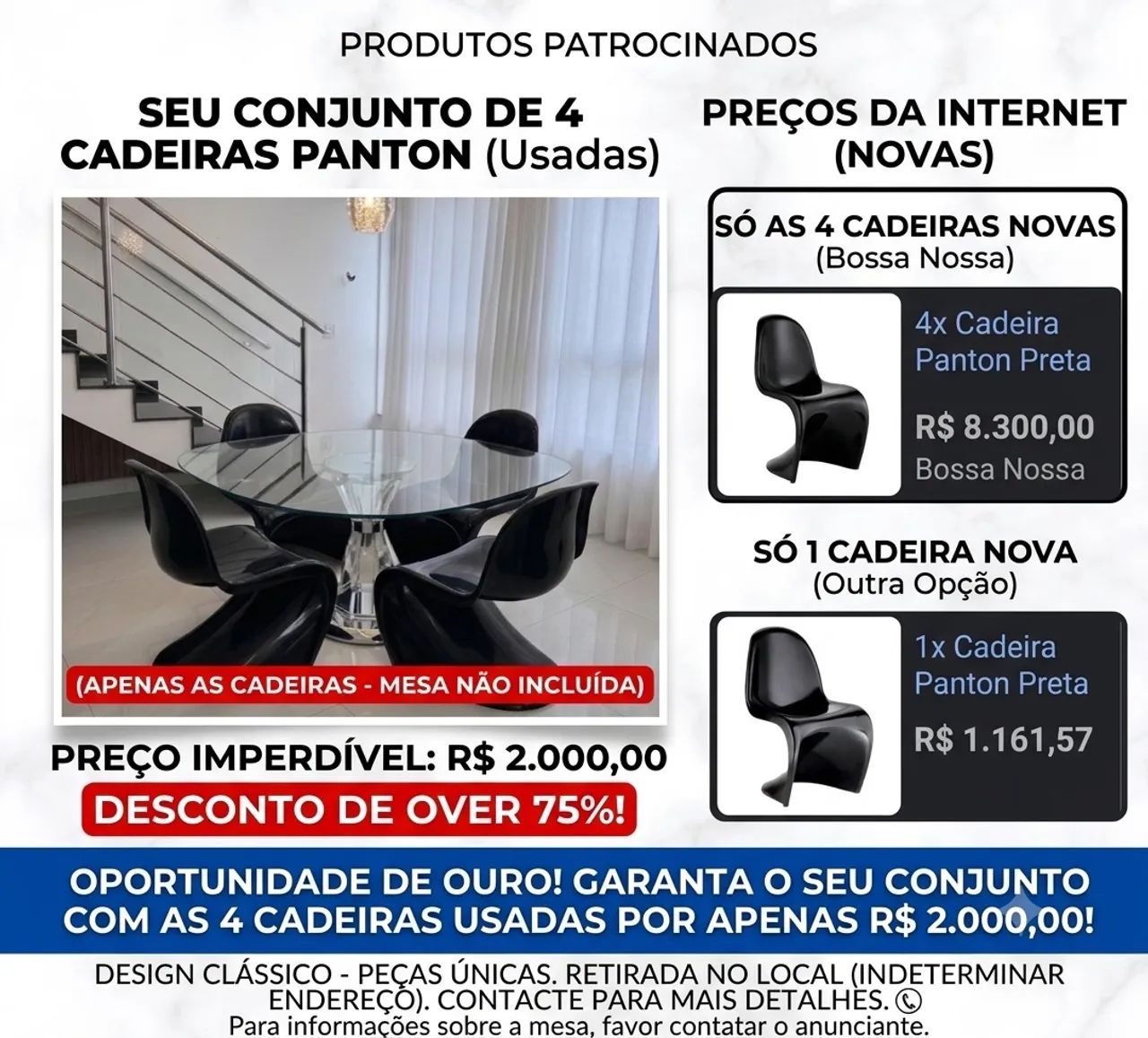 Vendo 4 cadeiras Paton  - Foto 2