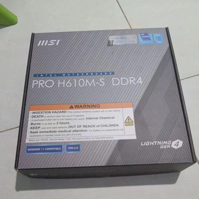 Placa Mãe MSI h610m-S DD4 NOVA
