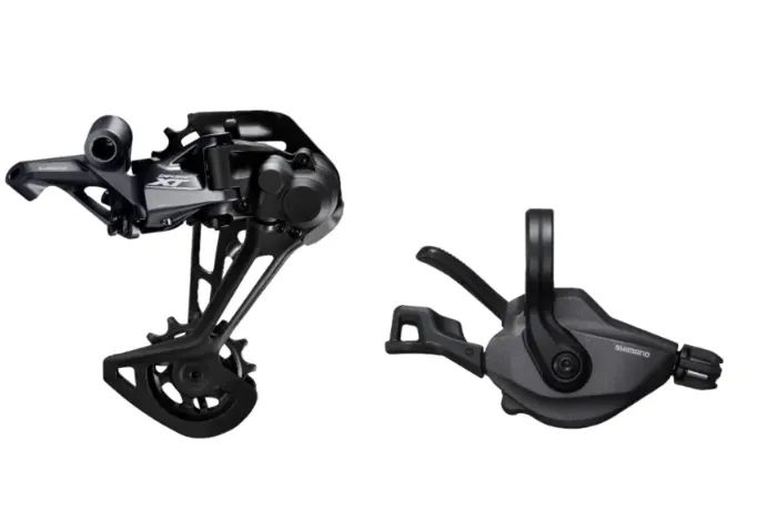 Câmbio Traseiro Shimano Deore XT M8100 12v + Passador XT c/ abraçadeira