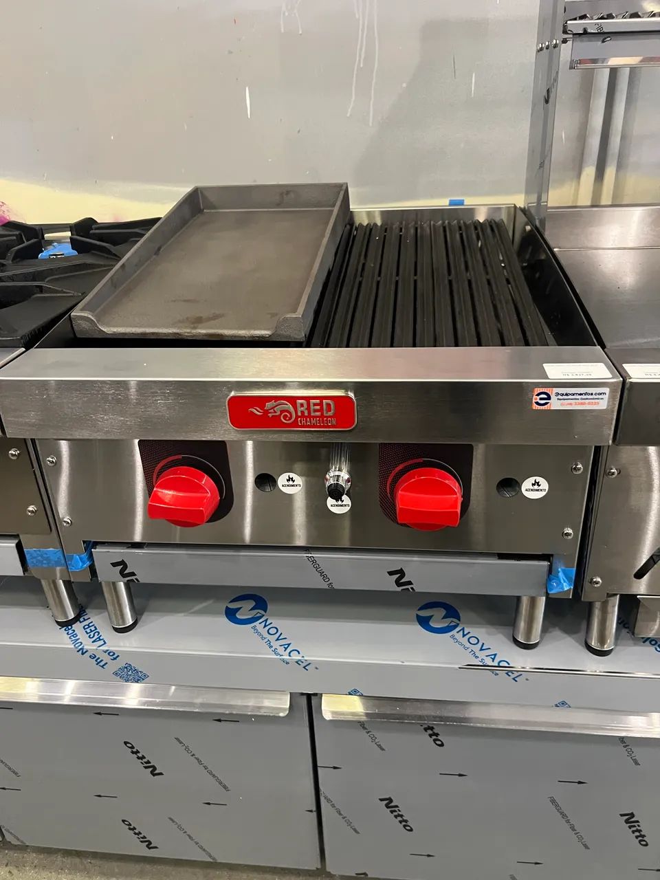 Chair broiler 55cm a gas - RED CHAMALEON - nova 