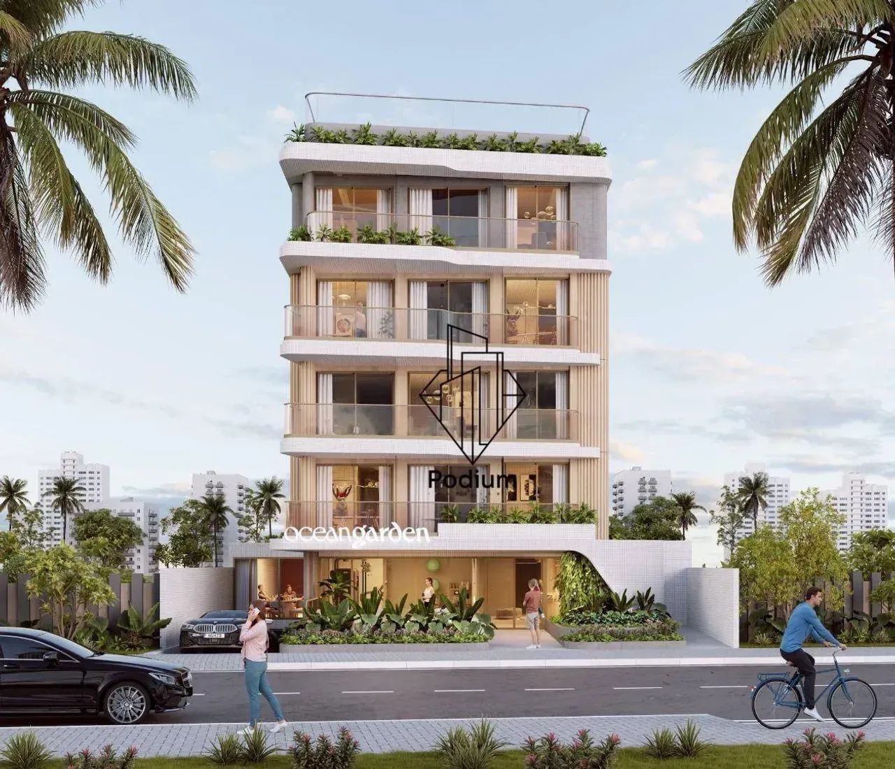 Flats Studio á beira mar da praia de Manaíra - FL0971