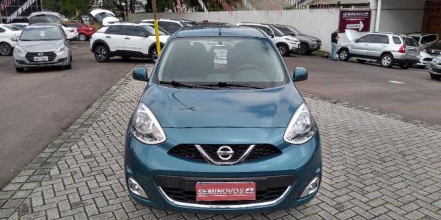 NISSAN MARCH SV 1.6 16V FLEXSTART Azul 2014/2015 - Foto 6