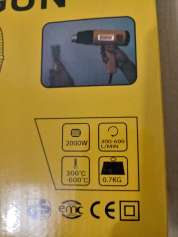 Soprador De Ar Térmico Profissional 2.000 W. (Novo) - Foto 3