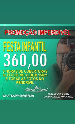 Fotográfia pra festa infantil