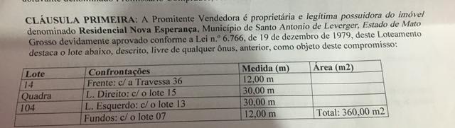 Troco terreno ou vendo parcelado