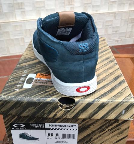 Tênis Oakley Bob Burnquist Mid Black - Azul Petróleo tamanho:39 - Foto 3