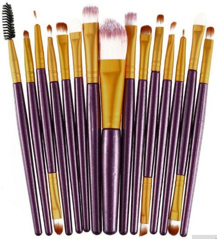 Kit com 15 Pincéis para Maquiagem Profissional 30 Reais - Foto 2