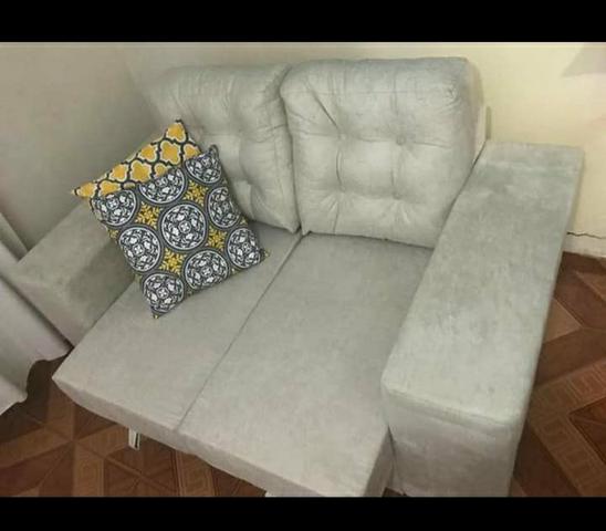 (OFERTA DE FÁBRICA) - Sofa 02 Assentos Modelo Retrátil NOVO - Foto 3
