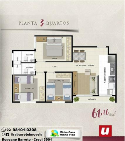 Jardim das Cerejeiras - Apartamento com varanda no parque 10 - Foto 8