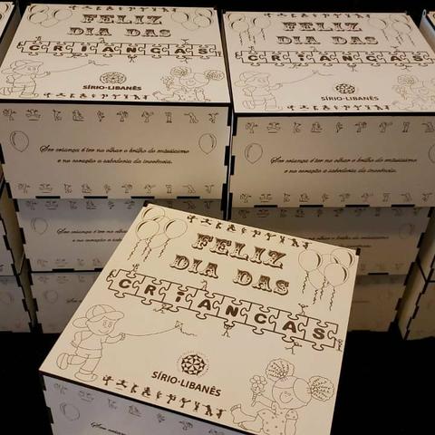 Caixa personalizada para o dia das crianças