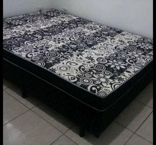 Ofertão do dia - cama Box Casal COnjugada Preta - Direto do fabricante