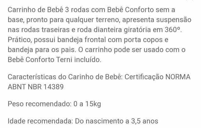 Carrinho de passeio + Bebê conforto + Base para veículos - Foto 3