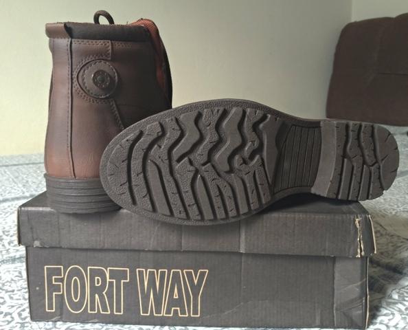 bota fort way zíper masculina