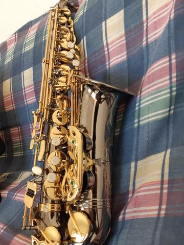 Sax Alto Eagle+ Boquinha + Correia +case - Foto 6