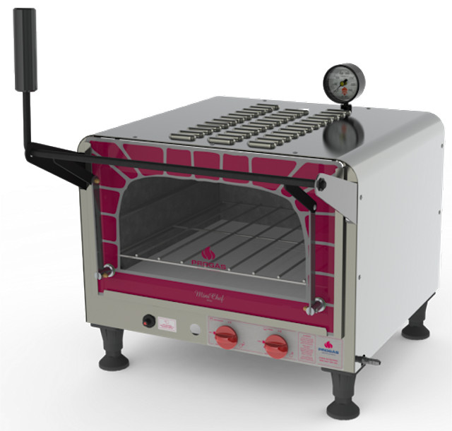 Mini forno de lastro para pizza (Djamily Capital)