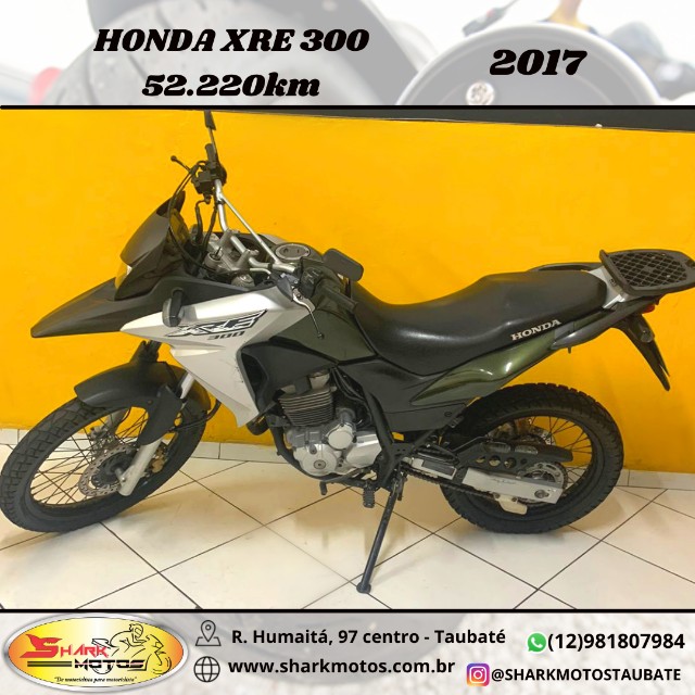 HONDA XRE 300 NA SHARK MOTOS TAUBATÉ