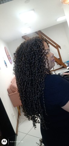 Tranças em geral, colocação de cabelo orgânico  - Foto 3