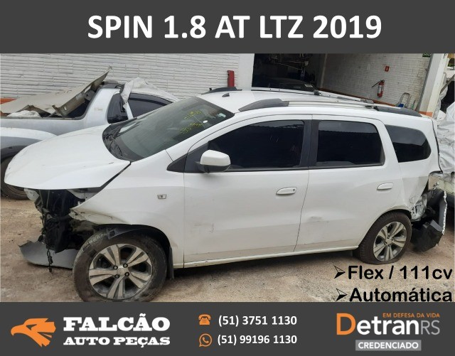 chevrolet spin 1.8 automatica ltz 2019/2019 flex sucata em peças