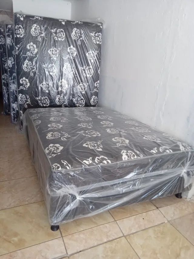 Camas box casal e solteiro 