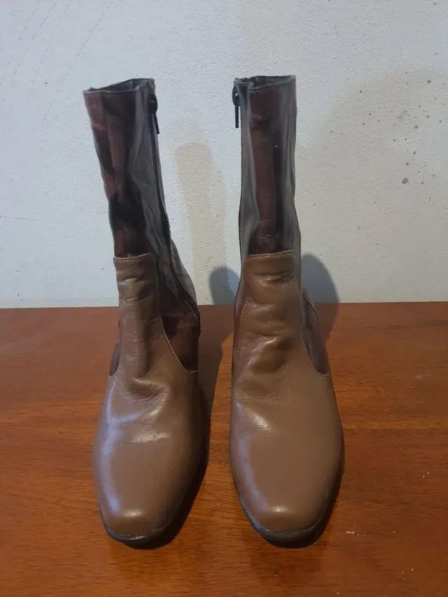 Bota em couro patchwork num.36 - Foto 2