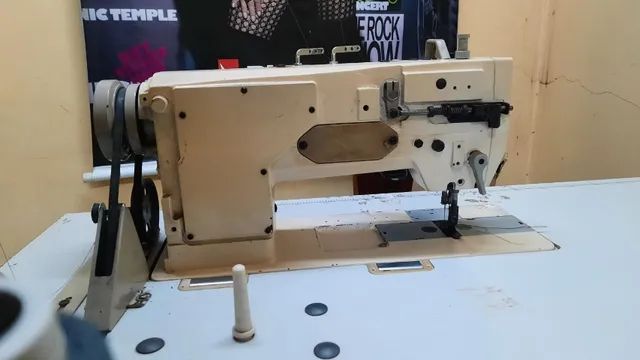 Maquina de costura pespontadeira 2 agulha industrial