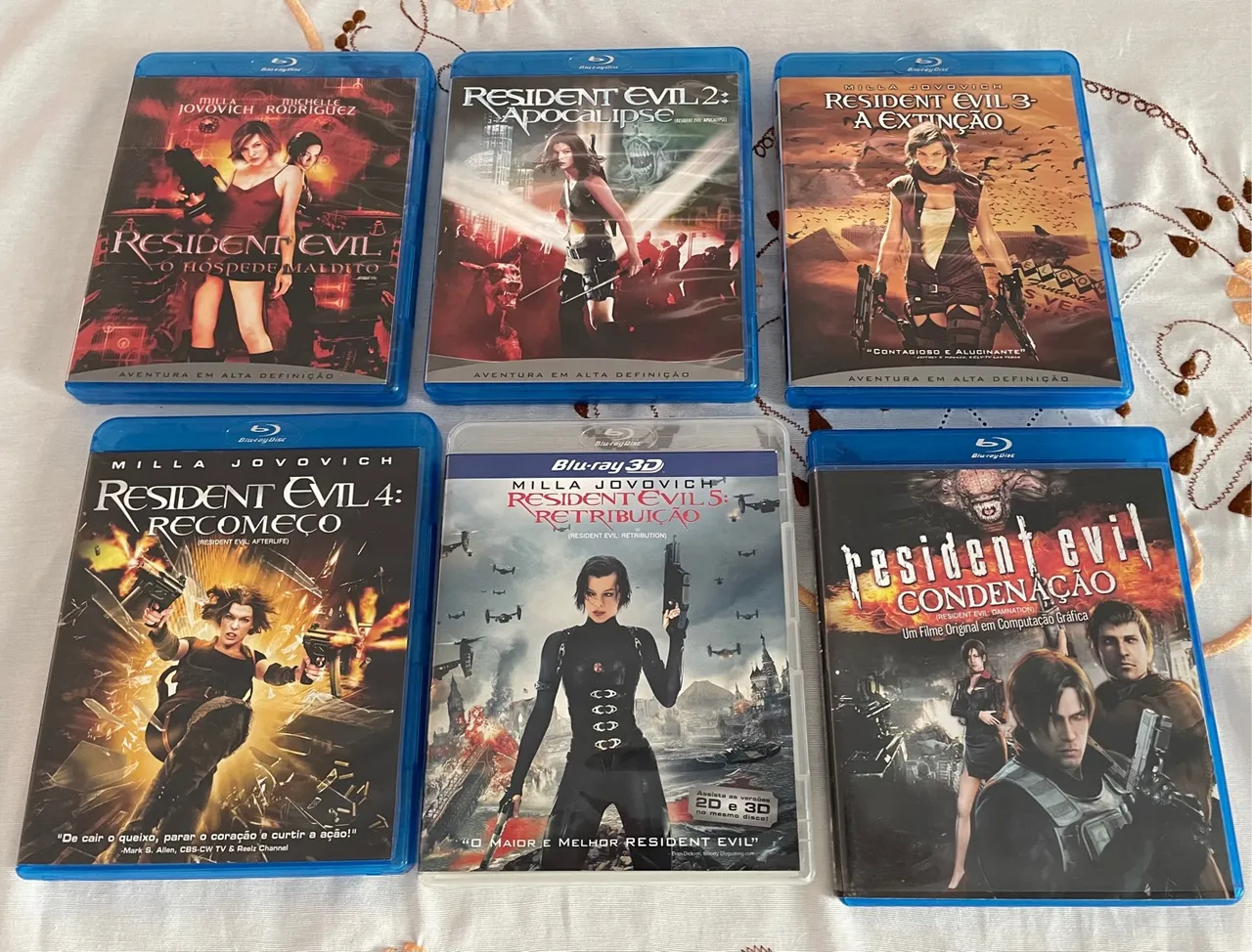 Blu-Ray Resident Evil Lote 6 filmes