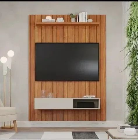 Painel Permóbili Caravelas 140cm com Basculante e Nicho - Cinamomo/OW