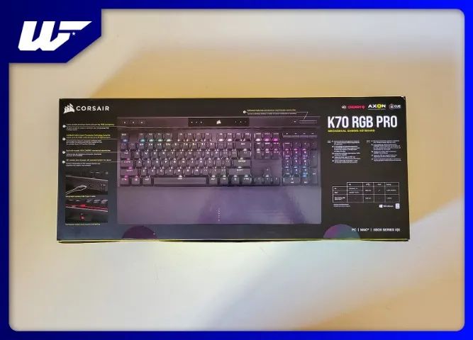 Teclado Mecânico Gamer Corsair K70 RGB PRO, CHERRY MX Red (Novo, Lacrado, Com nota) - Foto 3