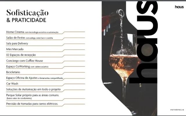 Apto 3/4 sendo 3 suítes no Edifício Haus Petrópolis de 95,32 m², 2 vagas por 854.000,00 - Foto 8