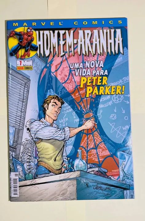Homem Aranha 1a Série Panini Comics - Volume 7 - Julho 2002 - revista em quadrinhos