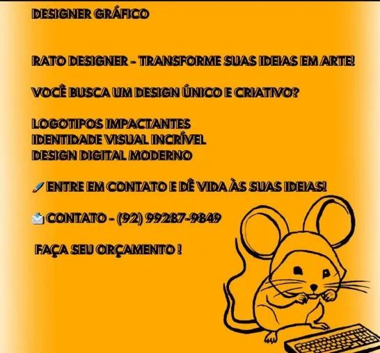 DESIGNER GRÁFICO COM EXPERIÊNCIA 
